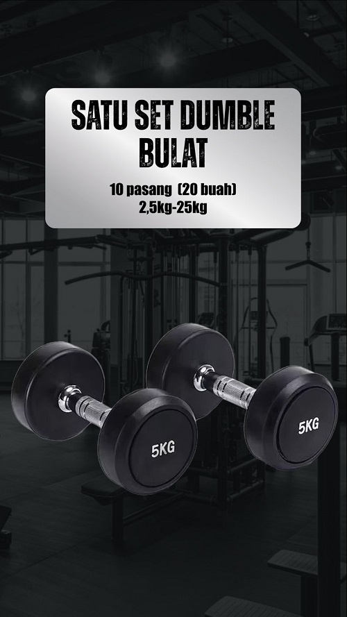 Satu Set Dumble Bulat
